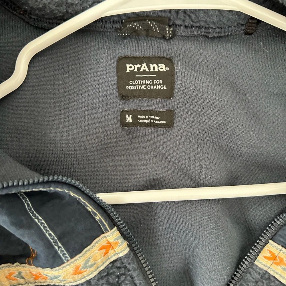 Prana Navy Blue Fleece Jacket